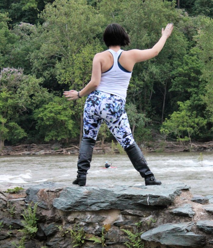 Michelle Dancing Along Potomac River